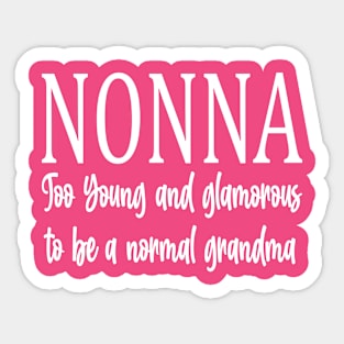 nonna too young Sticker